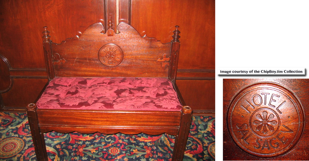 original Sal Sagev Hotel benches 